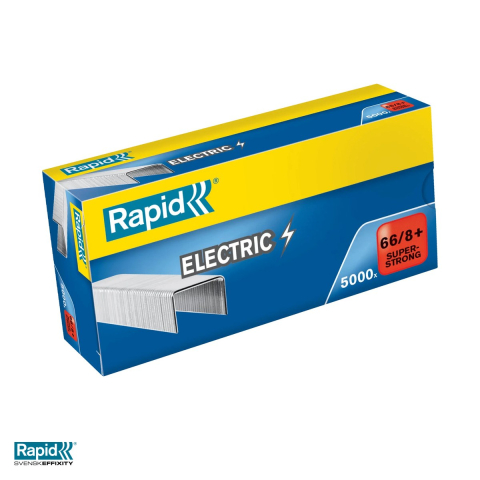 Capse pentru capsator - Capse Rapid Super Strong 66/8, 50 coli, cutie 5000 bucati