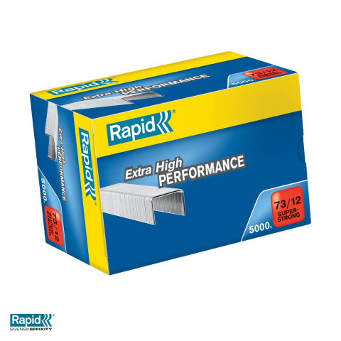 Birotica papetarie - Capse Rapid Super Strong 73/12, 40-70 coli, cutie 5000 bucati