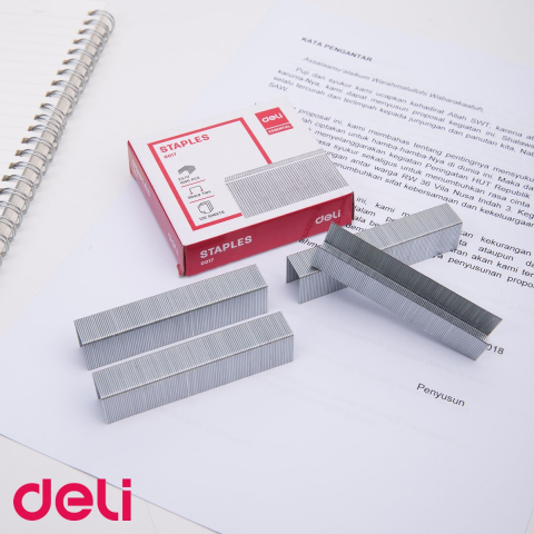 Capse zincate Deli 23/17, rezistente, pentru capsatoare de mare capacitate, pana la 120 coli [3]