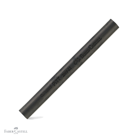 Desen grafit si carbune - Carbune presat Faber-Castell Pitt Monochrome, duritate medie, pentru suprafete mari