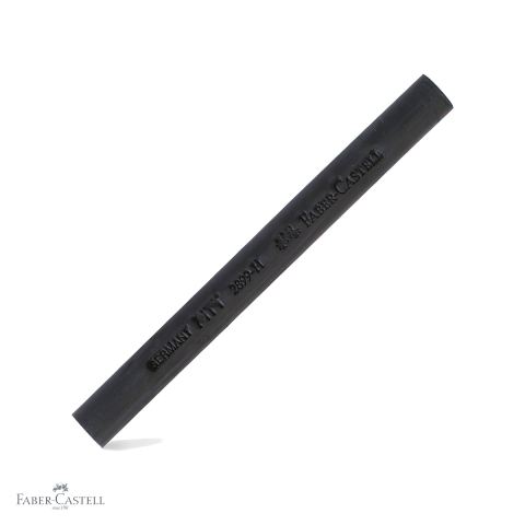 Desen grafit si carbune - Carbune presat Faber-Castell Pitt Monochrome, grad dur, negru intens, pentru suprafete mari