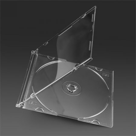Carcasa CD Slim - Carcasa CD Slim Clear 5.22 mm, din plastic transparent