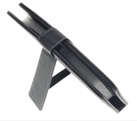 Carcasă cu Tastatură pentru Tabletă 8 Inch - Negru, USB, QWERTY, Piele Ecologică, Funcție Stand [1]