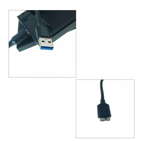 Carcasa externa pentru HDD/SSD Sata 2.5", USB 3.0, Esperanza EBA102, neagra [4]