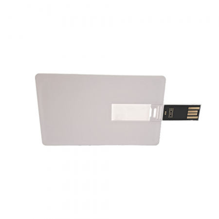 Carcasa USB-01W pentru memorie USB, tip card, din plastic,alb [3]