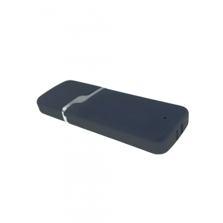 Accesorii memorii USB - Carcasa USB-03RB, pentru memorie USB, cu capac, cauciucata, neagra