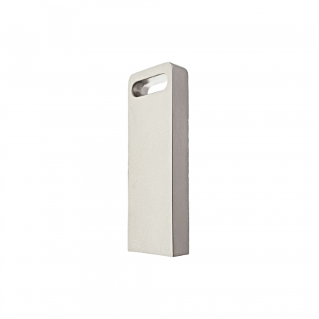Carcasa USB-10 , pentru memorie USB, din metal, argintie [1]