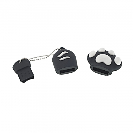 Carcasa USB-11B , pentru memorie USB, figurina din cauciuc, neagra [4]