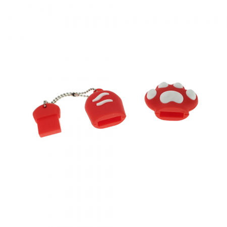 Carcasa USB-11R , pentru memorie USB, figurina din cauciuc, rosie [3]