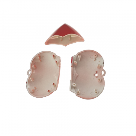 Carcasa USB-13 , pentru memorie USB, figurina inima din plastic, rosie [3]