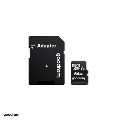 Medii de stocare - Card de memorie GoodRam 64GB microSDXC clasa 10 UHS-I 30 15 Mb s, cu adaptor SD
