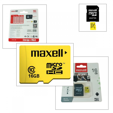 Card de memorie microSDHC 16 Gb clasa 10 UHS-I, Maxell 74523, cu adaptor SD [2]