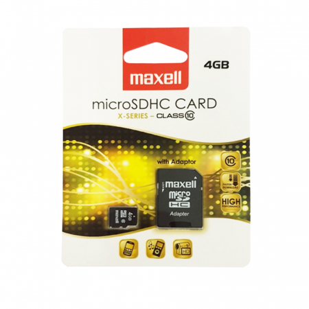 Carduri 4 Gb - Card de memorie Maxell micro SDHC, 4GB, Class 10