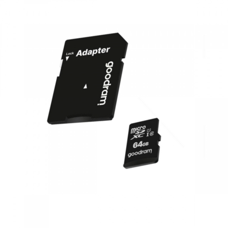 Card de memorie microSDXC Goodram 64GB, UHS I, cls 10 + adaptor, M1AA-0640R12 [2]
