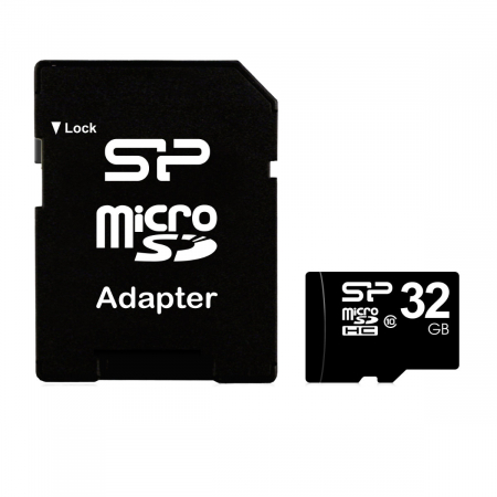 Medii de stocare - Card de memorie Silicon Power MicroSD 32GB cu Adaptor SDHC, Clasa 10