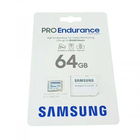 Card microSDHC 64 Gb, Samsung Pro Endurance, U1, V10, 100/30/Mb/s, cu adaptor [4]
