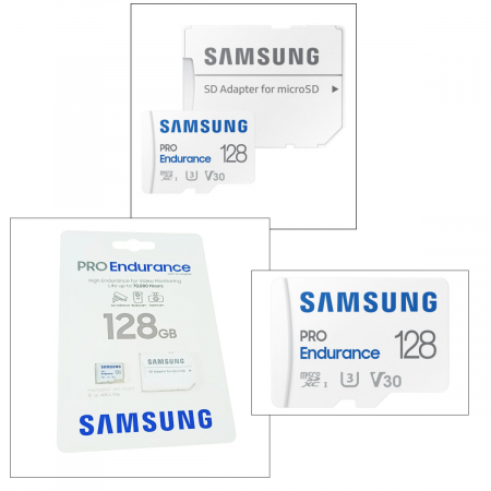 Card microSDXC 128 Gb, Samsung Pro Endurance, U3, V30, 100/40/Mb/s, cu adaptor [2]