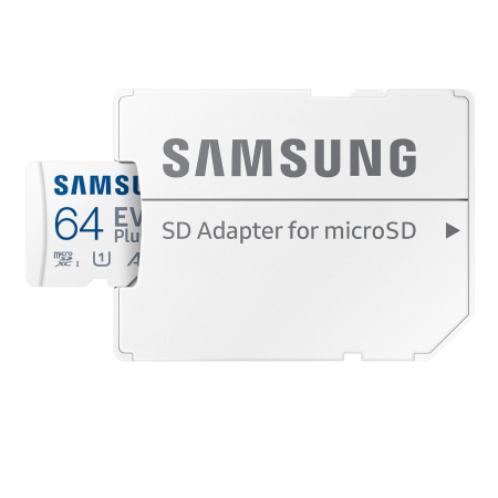 Card microSDXC 64 Gb, Samsung Evo Plus, U1, A1, V10, 130Mb/s, cu adaptor [1]