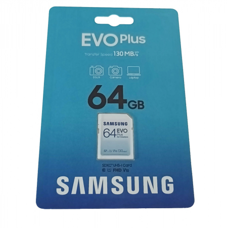 Card SDXC 64 Gb, Samsung Evo Plus for Creators, U1, V10, 130Mb/s [4]