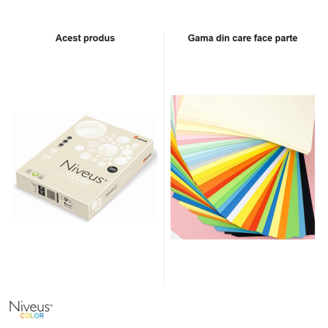 Carton copiator Niveus EB26 A4, crem ivory pal, 160 g/mp, 250 coli [4]