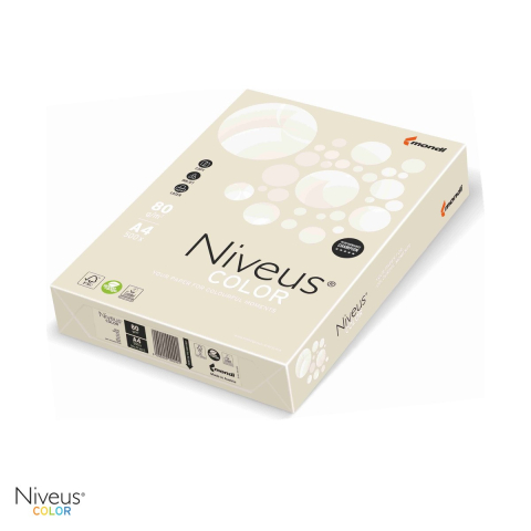 Hartie copiator - Carton copiator Niveus EB26 A4, crem ivory pal, 160 g/mp, 250 coli