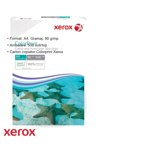 Carton copiator Xerox Colorprint A4, 90 g/mp, alb intens, 500 coli/top, compatibil laser, inkjet si copiatoare [2]