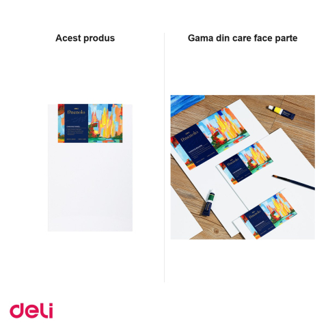 Carton panzat pentru pictura Deli, 280 g/mp, 20x30 cm [4]