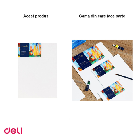 Carton panzat pentru pictura Deli, 280 g/mp, 25x35 cm [4]