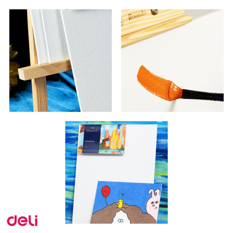 Carton panzat pentru pictura Deli, 280 g/mp, 40x50 cm [3]