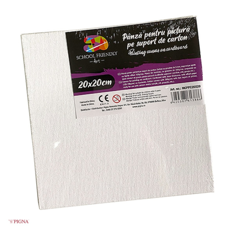 Panza si carton pentru desen - Carton panzat Pigna SF Art, 150 g/mp, 3 mm, 20x20 cm