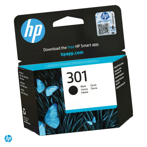Cartuse inkjet - Cartus de cerneala HP 301, 3 ml, cerneala pigment, randament 170 pagini, pentru HP DeskJet, HP Envy si HP OfficeJet, negru, CH561EE