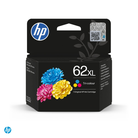 Cartus de cerneala HP 62XL, capacitate mare, 11,5 ml, cerneala dye, randament 415 pagini, pentru HP Envy si HP OfficeJet, tricolor, C2P07AE [3]