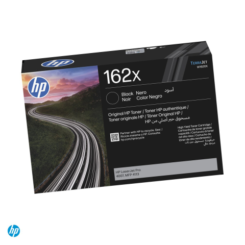 Tonere laser - Cartus toner HP 162X, capacitate mare, randament aproximativ 10.000 de pagini, pentru HP LaserJet Pro 4007 si MFP 4113, negru, W1620X