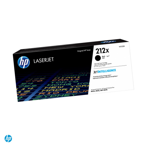 Tonere laser - Cartus toner HP 212X, capacitate mare, randament 13.000 de pagini, pentru HP Color LaserJet Enterprise M554, M555, MFP M578, negru, W2120X