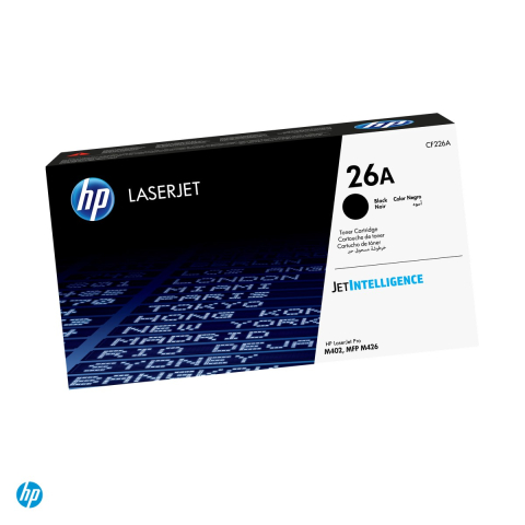 Tonere laser - Cartus toner HP 26A, randament aproximativ 3.100 de pagini, pentru HP LaserJet Pro M402 si MFP M426, negru, CF226A