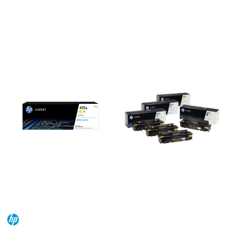Cartus toner HP 415A, capacitate standard, randament 2.100 de pagini, pentru HP Color LaserJet Pro MFP M479, Enterprise M455, MFP M480, galben, W2032A [3]