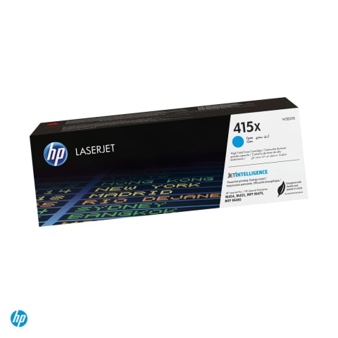 Tonere laser - Cartus toner HP 415X, capacitate mare, randament 6.000 de pagini, pentru HP Color LaserJet Pro MFP M479, Enterprise M455, MFP M480, cyan, W2031X