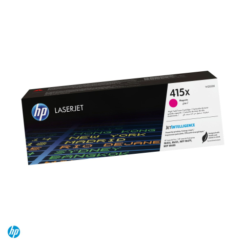 Tonere laser - Cartus toner HP 415X, capacitate mare, randament 6.000 de pagini, pentru HP Color LaserJet Pro MFP M479, Enterprise M455, MFP M480, magenta, W2033X
