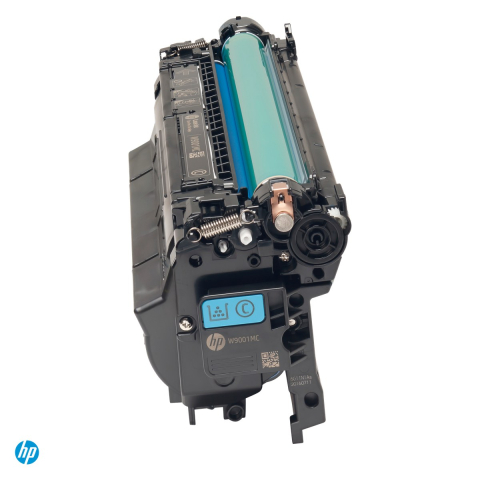 Tonere laser - Cartus toner HP 655A, capacitate standard, randament aproximativ 10.500 de pagini, pentru HP Color LaserJet Enterprise M652, M653, MFP M681, M682, cyan, CF451A