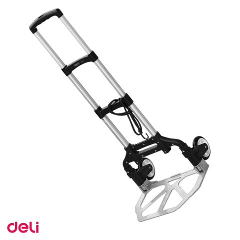 Carucioare de marfa si scule - Carucior transport Deli Pliabil Capacitate, din aluminiu, 70 kg