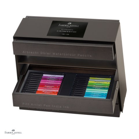 Desen grafit si carbune - Caseta Art & Graphic Limited Edition, Faber-Castell, editie limitata, pentru prezentare