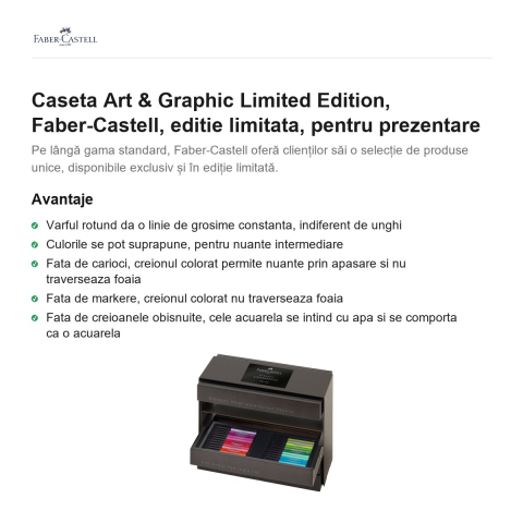 Caseta Art & Graphic Limited Edition, Faber-Castell, editie limitata, pentru prezentare [1]