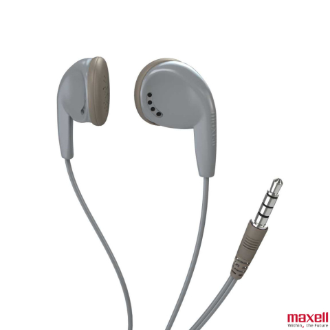 Casti In Ear - Casti audio semi-in-ear, Maxell Sound To The Max EB-98, cu jack 3.5mm, pentru utilizare zilnica, design discret si versatil, gri