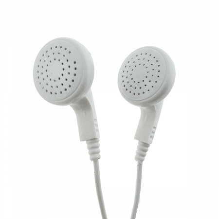Casti In Ear - Casti audio stereo, in-ear, Titanum 91909, conector jack 3.5mm, cablu 115 cm, albe