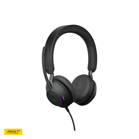 Casti cu fir Jabra Evolve2 40 SE MS Stereo, USB-C/A, trei microfoane digitale, difuzoare de 40 mm, certificate Microsoft Teams, negru, 24189-999-799 [3]