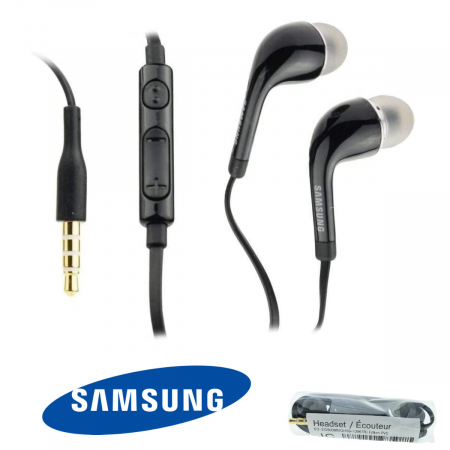 Casti cu microfon, compatibile cu Samsung, EO-EG900BB G900F GALAXY S5, control pe fir, cablu 110 cm, conector jack 3.5mm, negre [4]