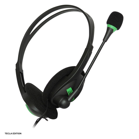 Casti cu microfon pe brat MBL-440, cu fir, 2 mufe jack 3,5 mm [0]