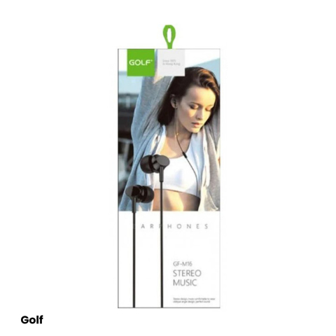 Casti digitale stereo cu microfon Golf M16, cu fir, alb [3]