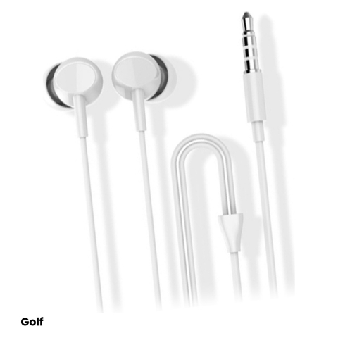 Accesorii IT - Casti digitale stereo cu microfon Golf M16, cu fir, alb