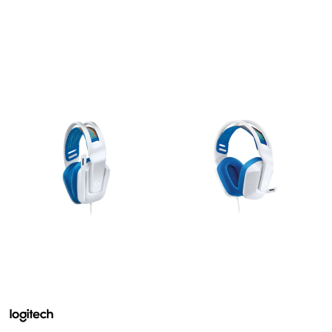 Casti gaming cu fir Logitech G335, jack 3,5 mm, difuzoare de 40 mm, microfon flip-to-mute, 240 g, certificate Discord, alb, 981-001018 [3]
